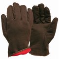 Grace Victoria Mens True Grip Winter Large Jersey Lined Glove, Brown GR2495310